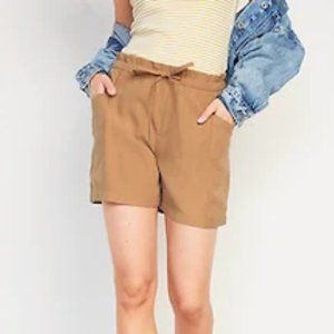 Old Navy High-Waisted Soft Twill Utility Shorts - 5 Inch Inseam  | Size XXL